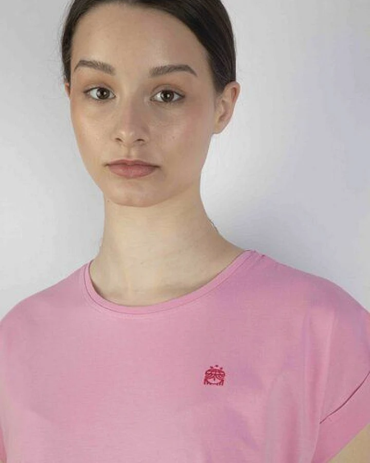 Kiwistories T-Shirt Kurzarm- 100%Org Baumwolle- Cheesecake Print - rosa