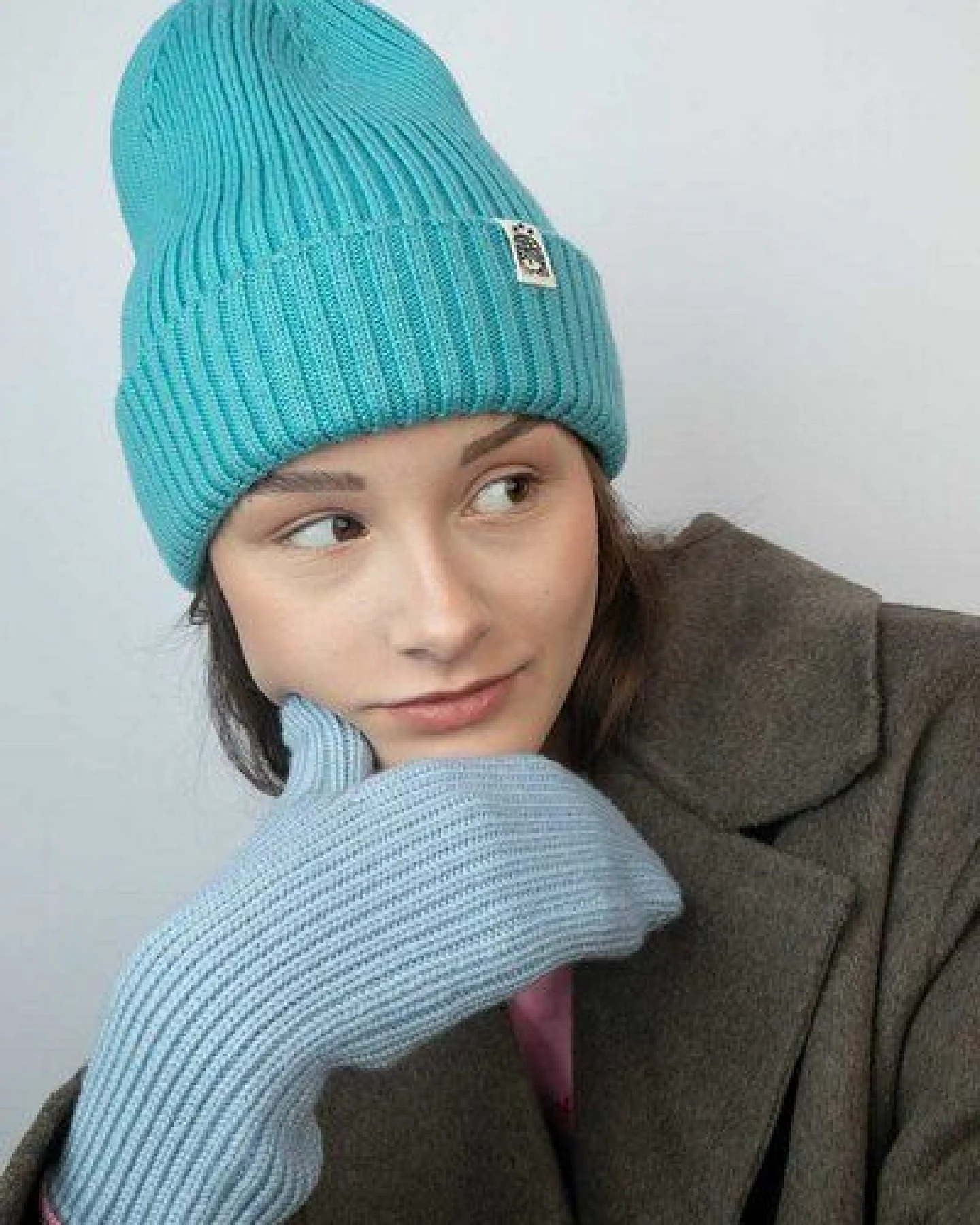 Strickmütze aus Merinowolle, abstehend Unisex Kiwistories – Ansicht 4