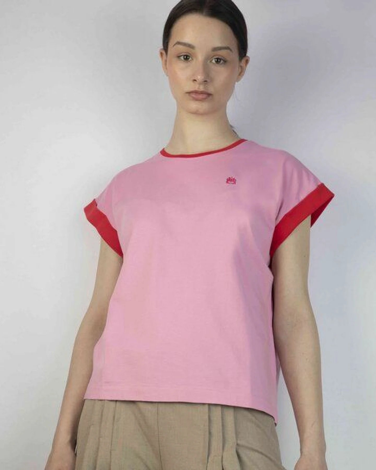Kiwistories T-Shirt Kurzarm- 100%Org Baumwolle- rosa- rot – Ansicht 2