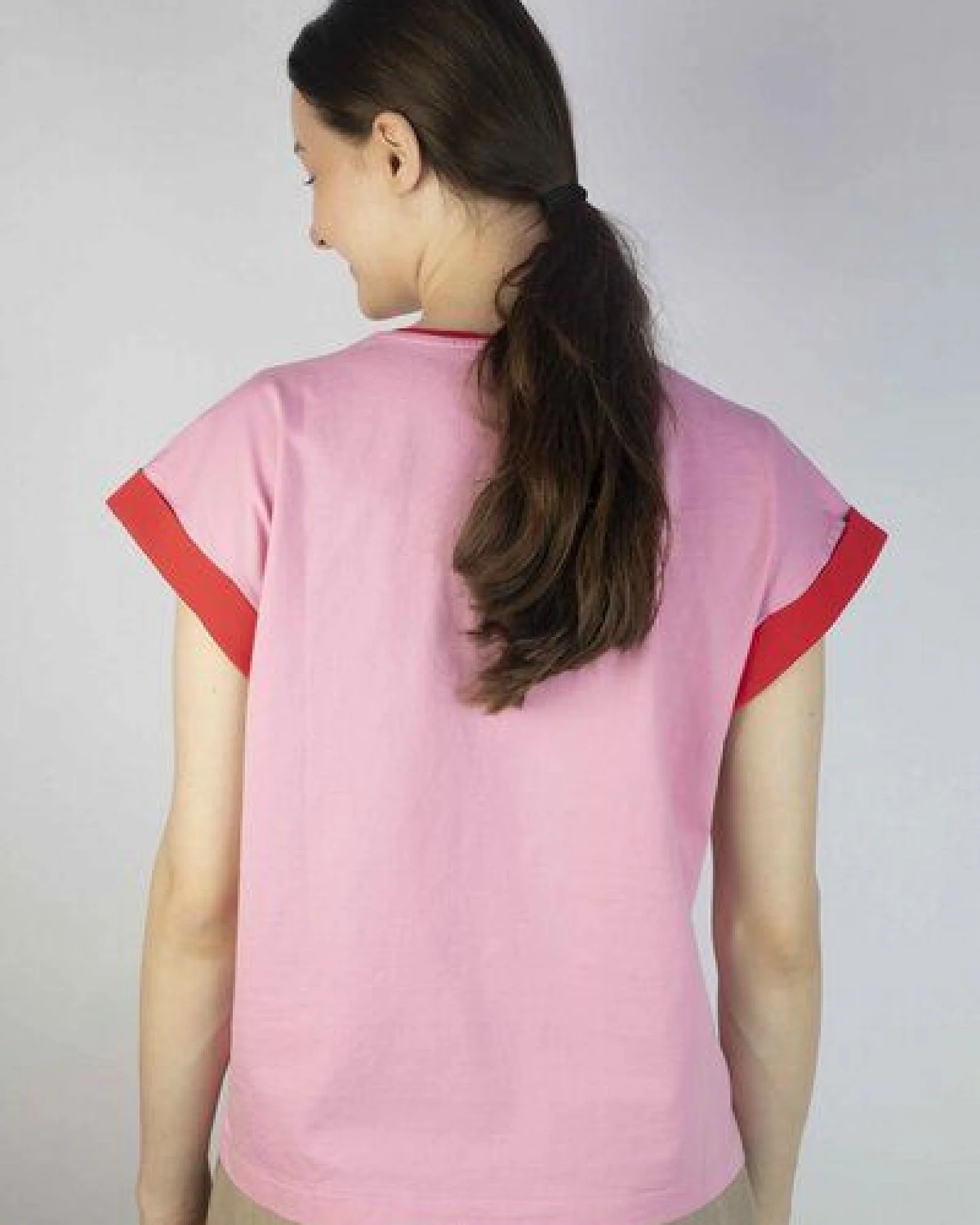 Kiwistories T-Shirt Kurzarm- 100%Org Baumwolle- rosa- rot – Ansicht 4