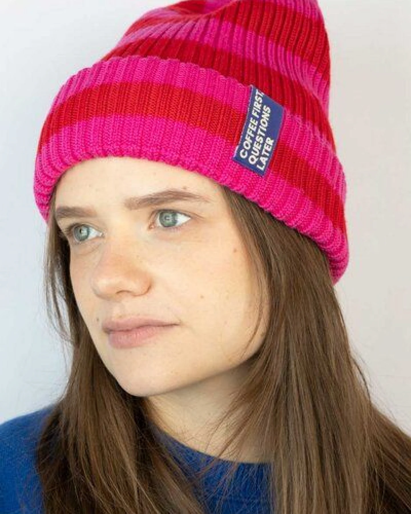 Strickmütze aus Merinowolle, abstehend Unisex Kiwistories – Ansicht 4