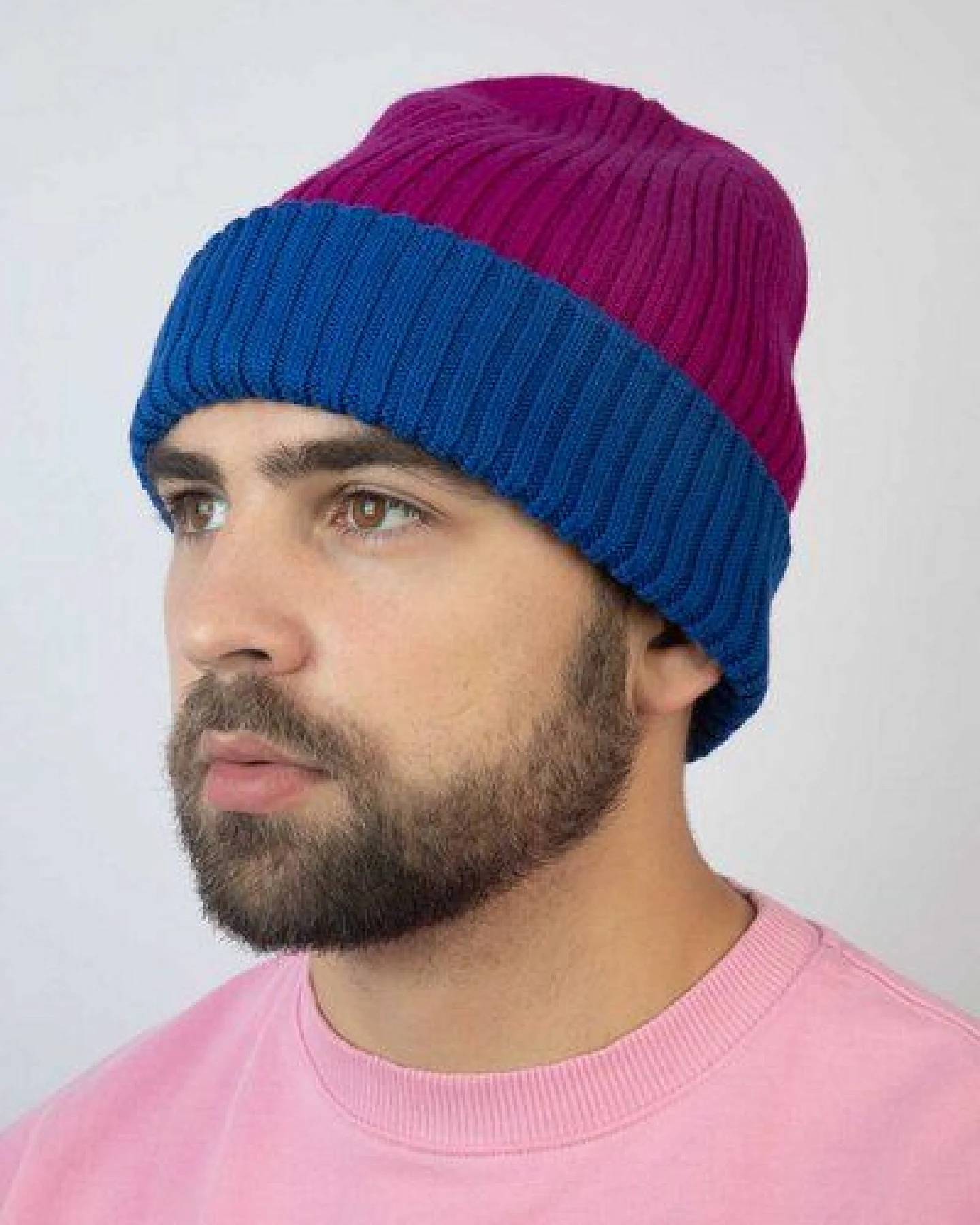 Strickmütze aus Merinowolle, abstehend Unisex Kiwistories – Ansicht 4