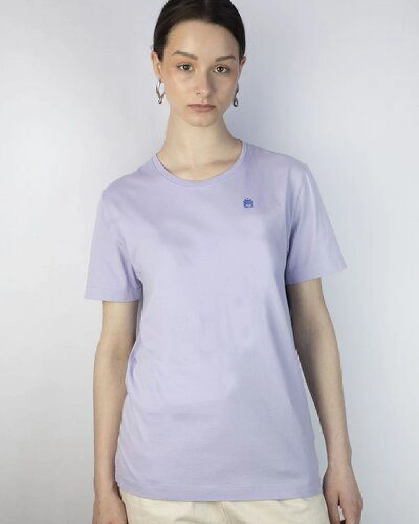Kiwistories T-Shirt Unisex- 100%Org Baumwolle- Mate Print - flieder – Ansicht 3