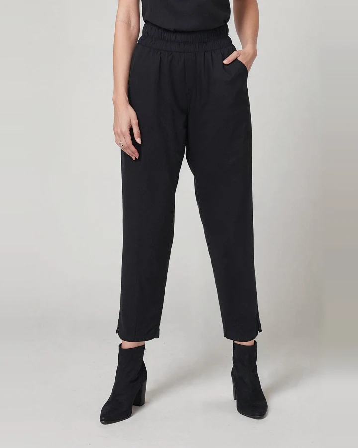 Neu Nomads Damen vegan Hose Belmont Schwarz