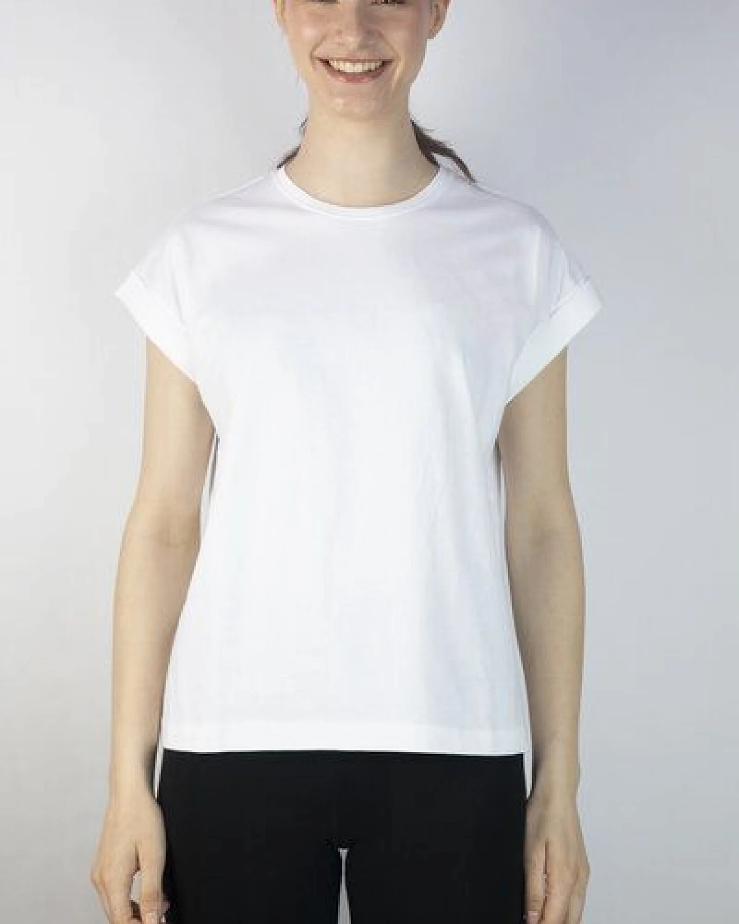 Kiwistories T-Shirt Kurzarm- 100%Org Baumwolle- Mate Print - weiß – Ansicht 3