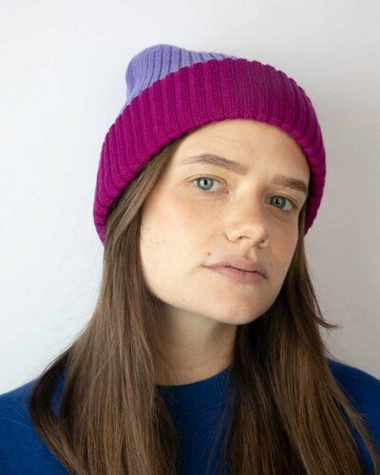 Strickmütze aus Merinowolle, abstehend Unisex Kiwistories – Ansicht 2
