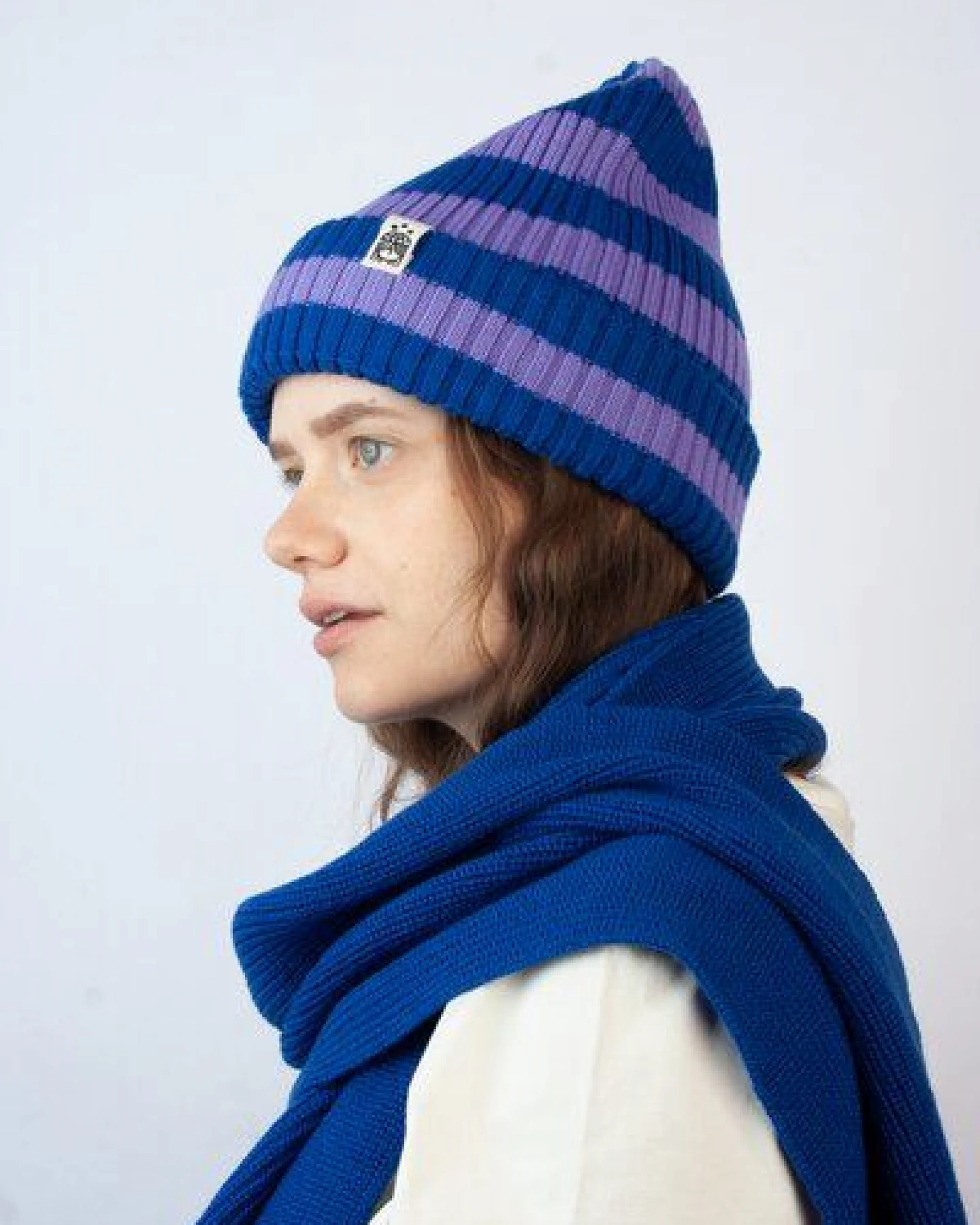 Strickmütze aus Merinowolle, abstehend Unisex Kiwistories – Ansicht 3