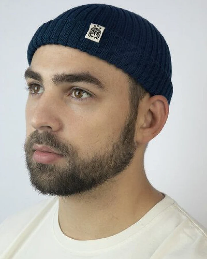 Fisherman Strickmütze aus Merinowolle, ohrenfrei Unisex Kiwistories