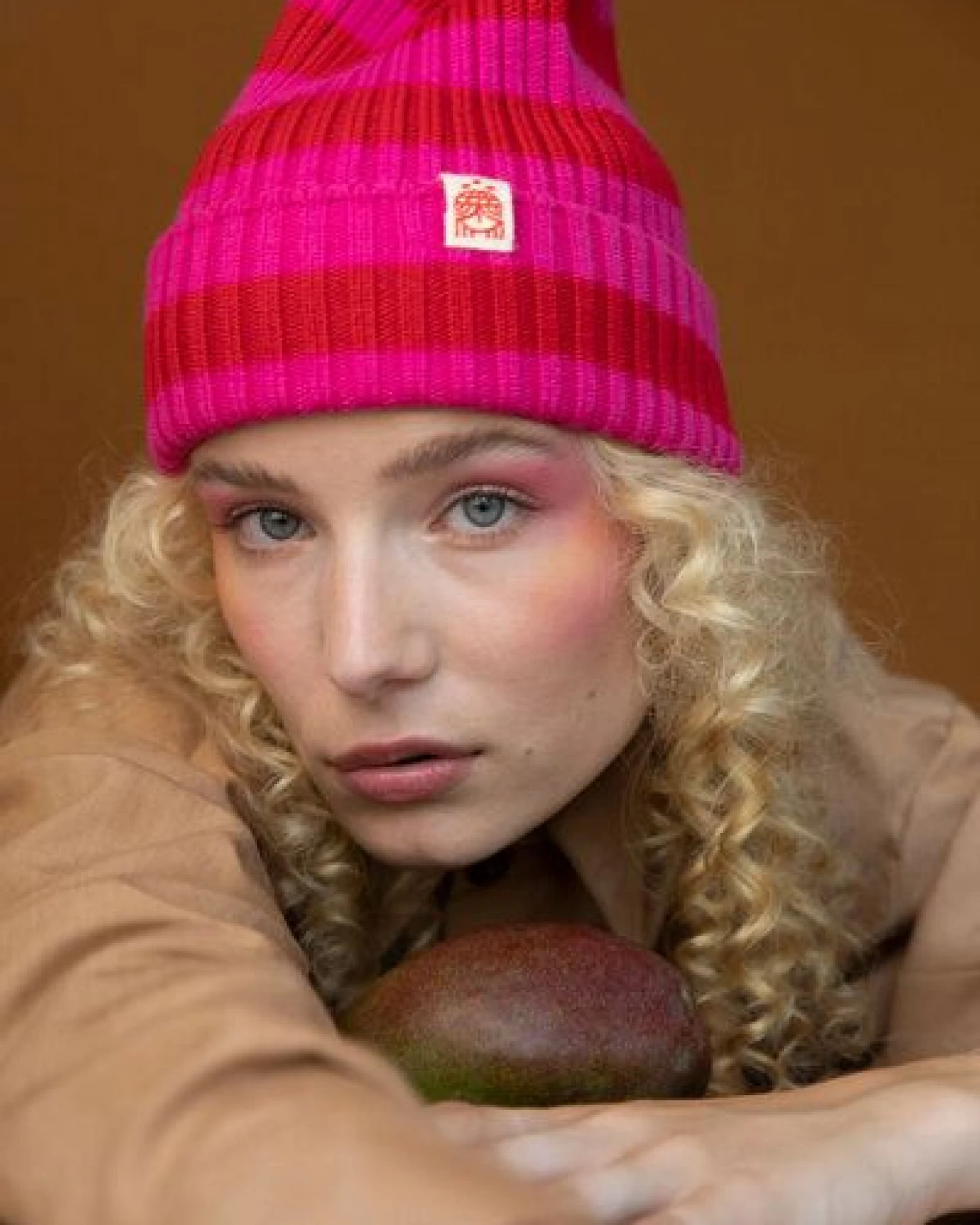 Strickmütze aus Merinowolle, abstehend Unisex Kiwistories – Ansicht 2