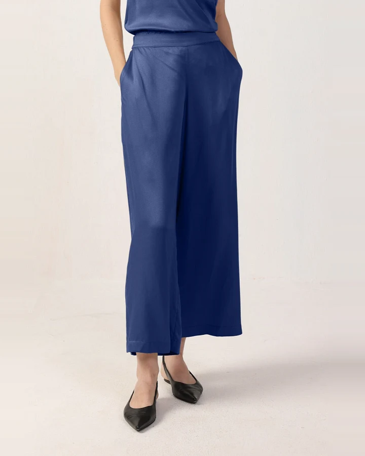 Neu Nomads Damen vegan Hose Cropped Giada Bluejay