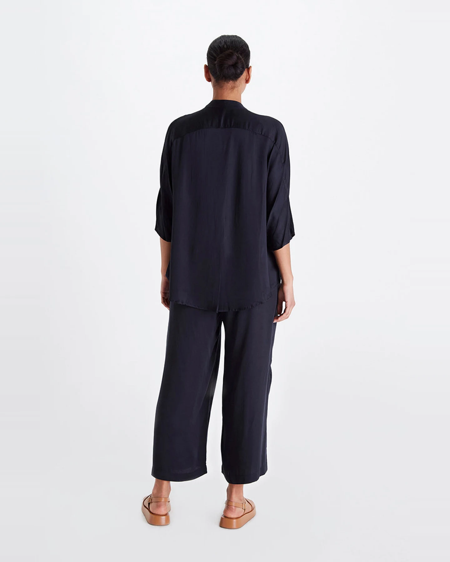 Neu Nomads Damen vegan Bluse Kerala Schwarz – Ansicht 2