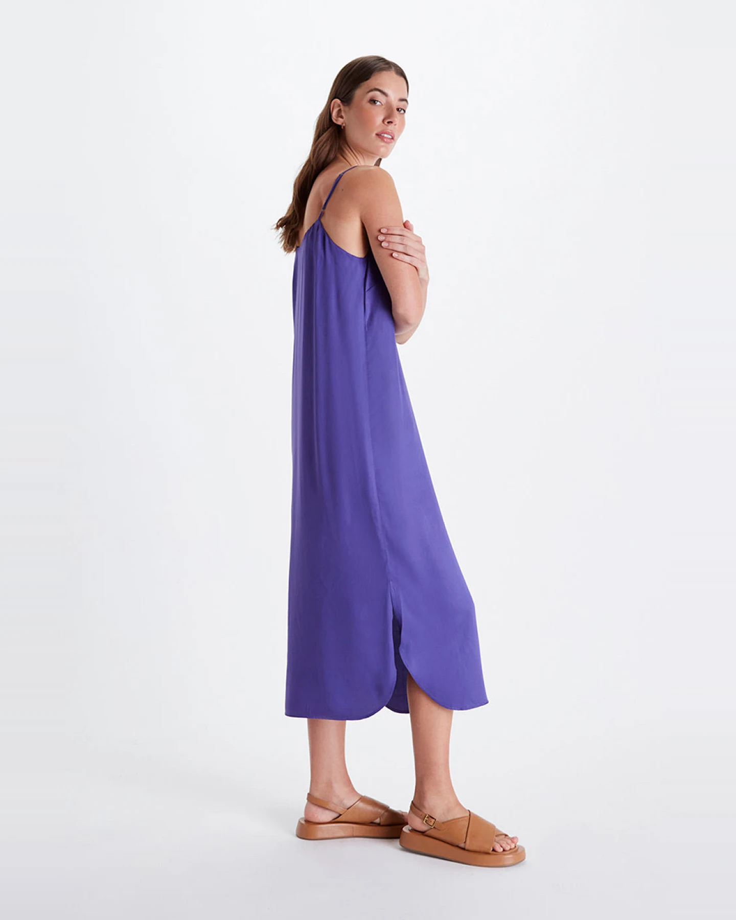 Neu Nomads Damen vegan Slip Dress Easy Peri – Ansicht 2