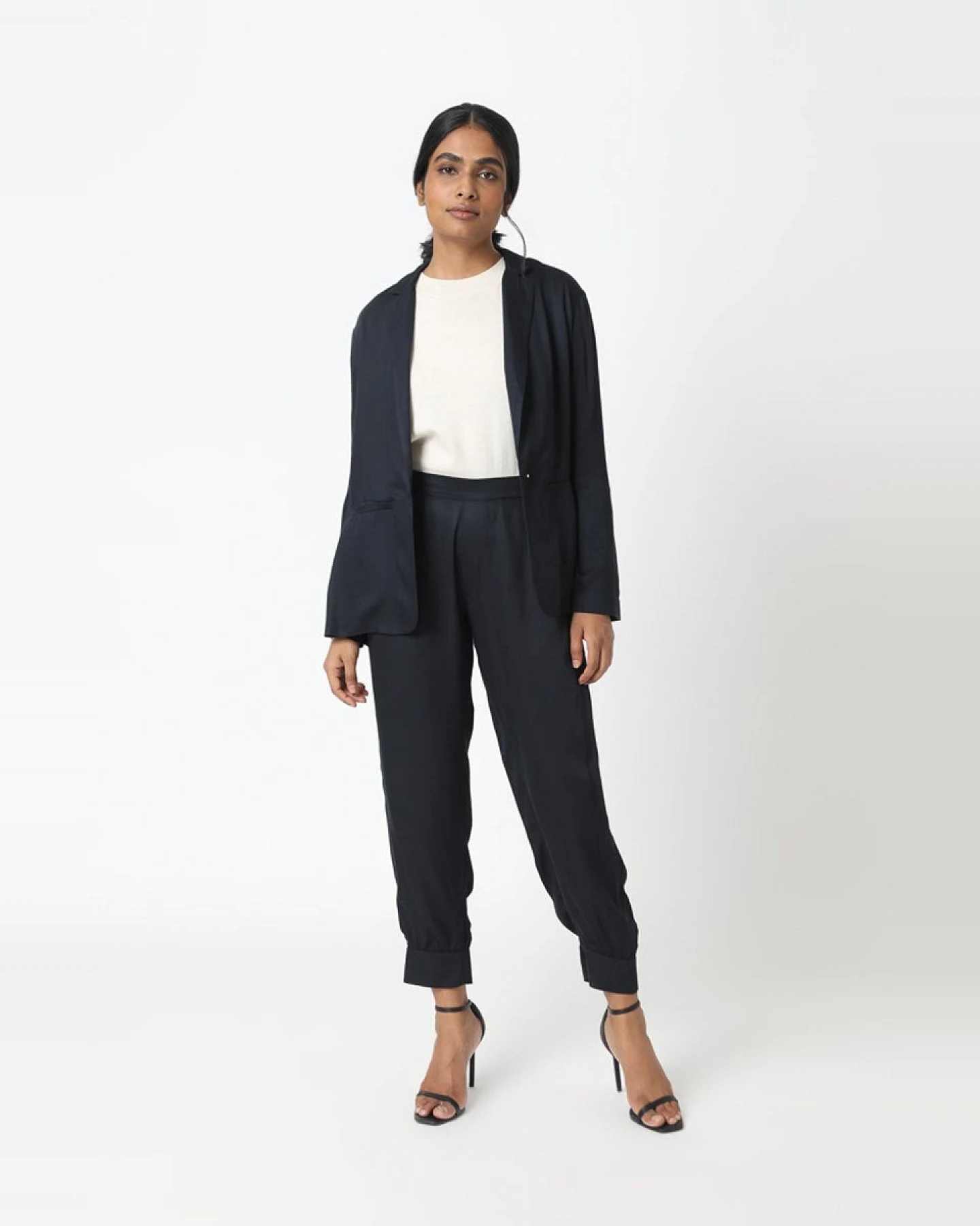Neu Nomads Damen vegan Hose Ankle Allie Schwarz – Ansicht 2