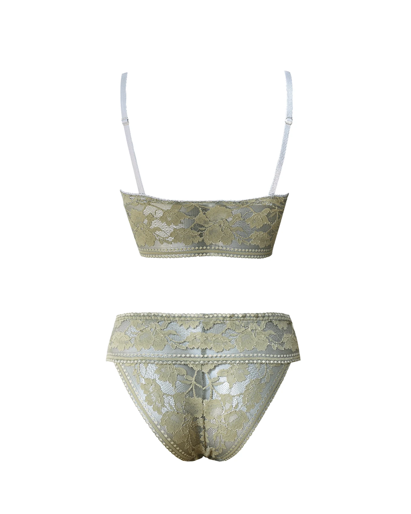 Anekdot Damen vegan Set Bralette & Slips Viana Verde Salbei Grün – Ansicht 2