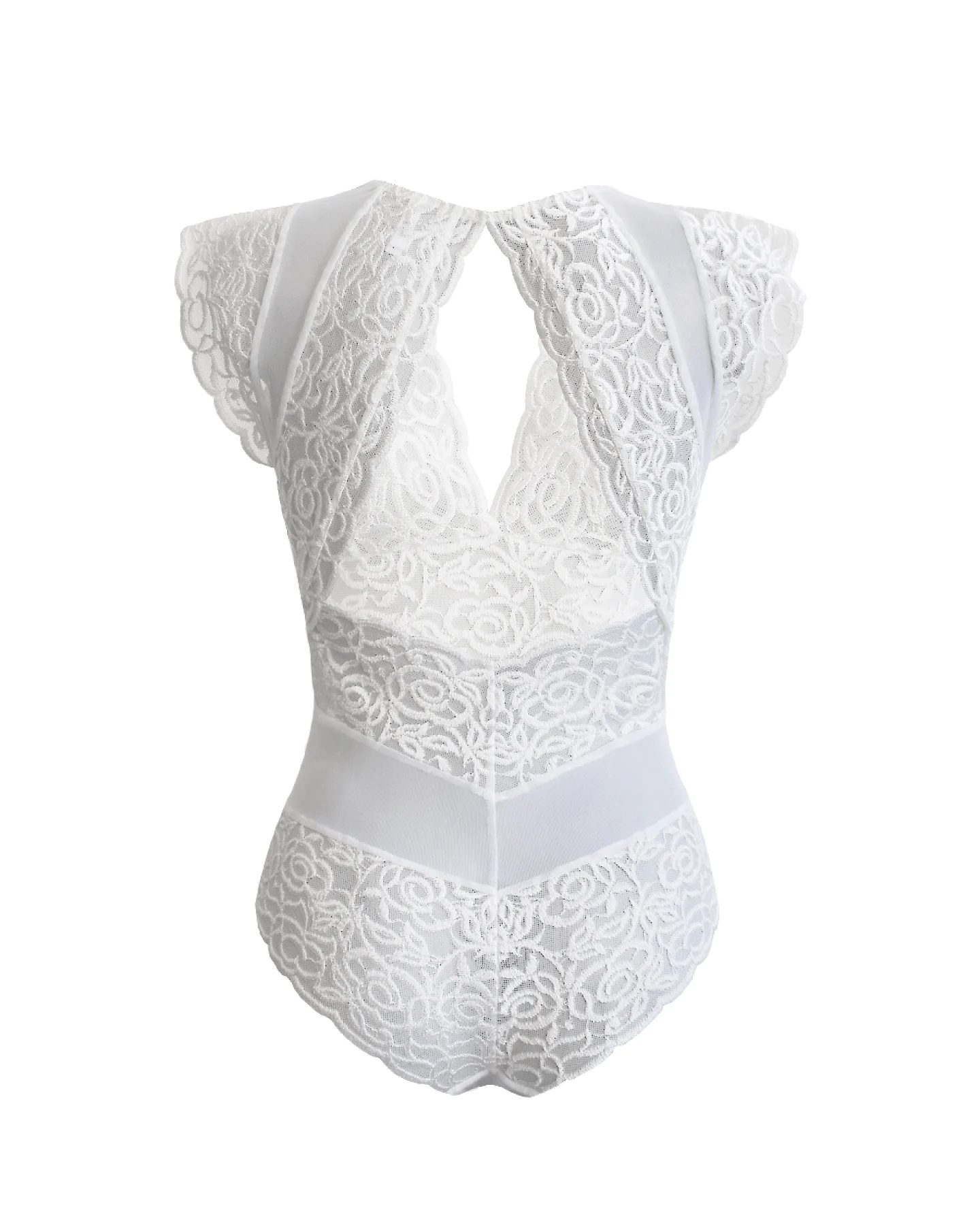 Anekdot Damen vegan Bodysuit Amara Weiß – Ansicht 2