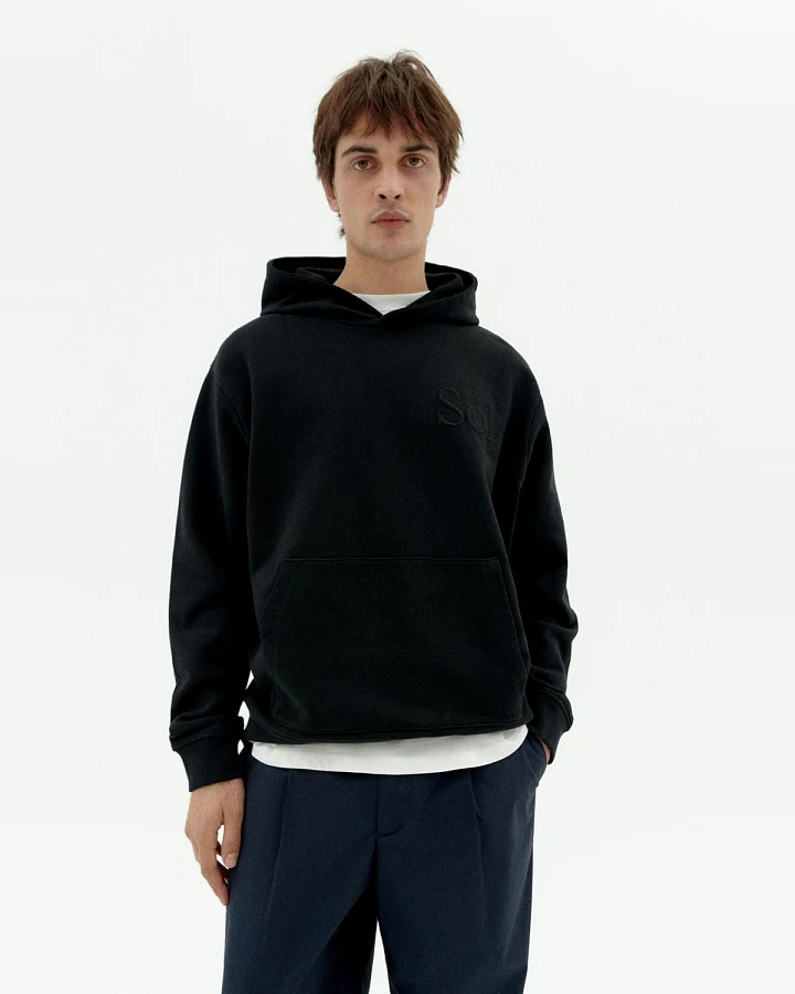 Thinking MU Herren vegan Hoodie Simon Schwarz