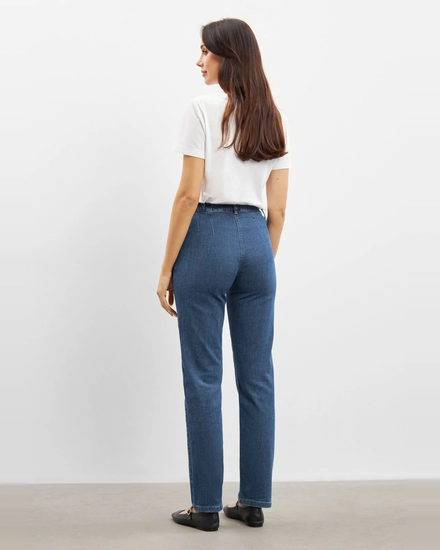 LAURIE Damen vegan Jeans Kelly Regular Sl Blau Denim – Ansicht 2