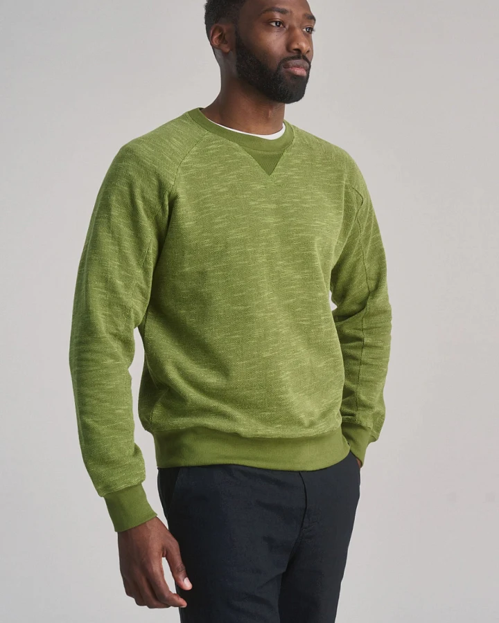 KOMODO Herren vegan Sweatshirt Anton Grün