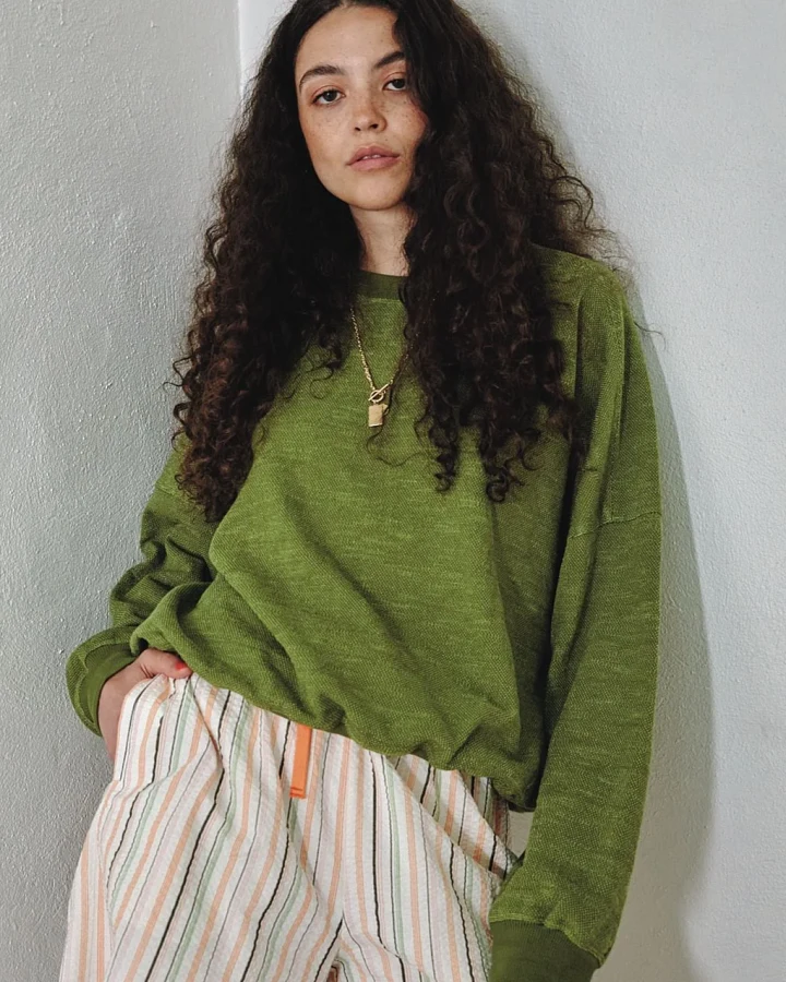 KOMODO Damen vegan Sweatshirt Dawn Grün