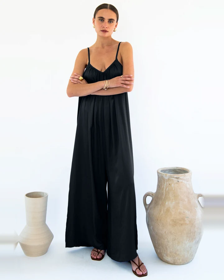 Neu Nomads Damen vegan Jumpsuit Bali Schwarz