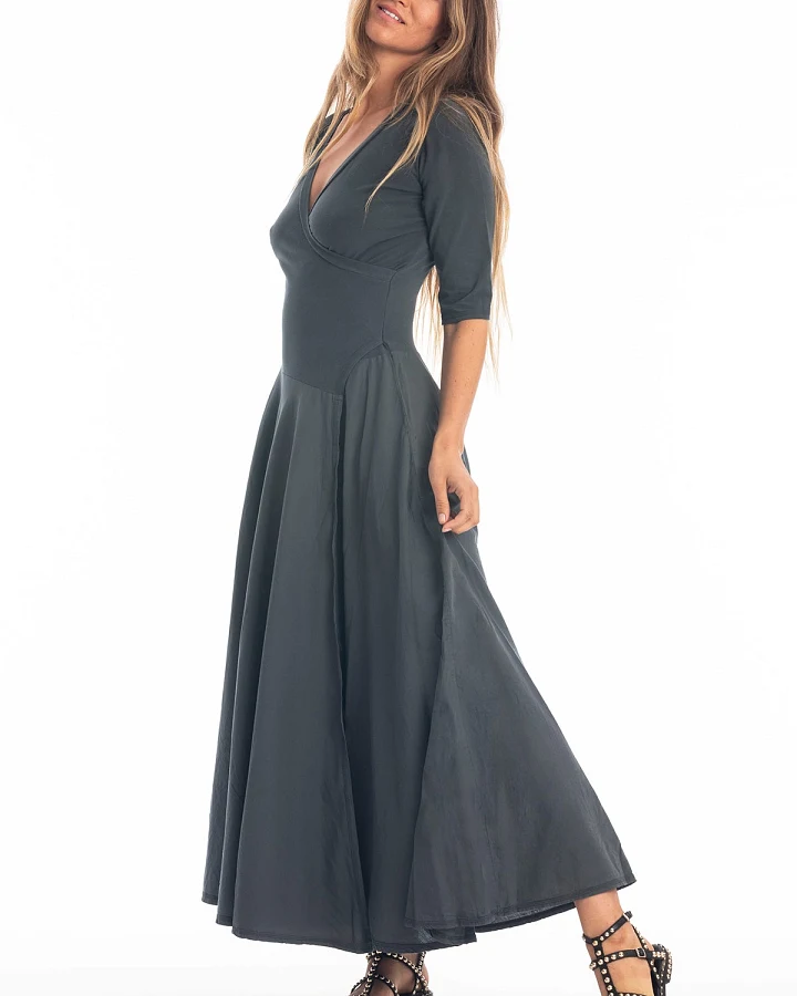 RAVENS VIEW IBIZA Damen vegan Kleid Veronika Anthrazit