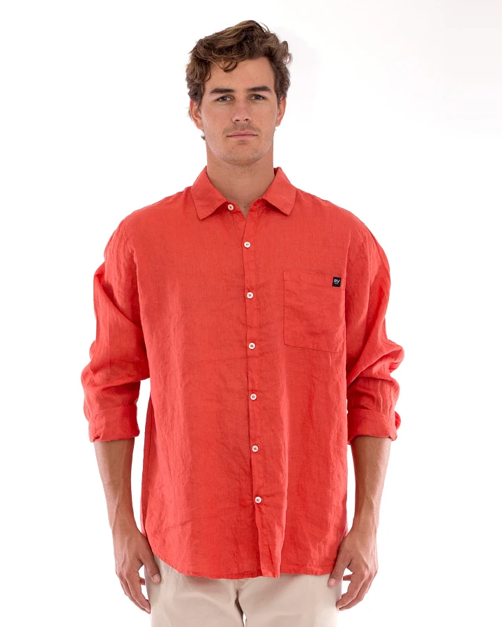 RAVENS VIEW IBIZA Herren vegan Hemd Lennon Terracotta