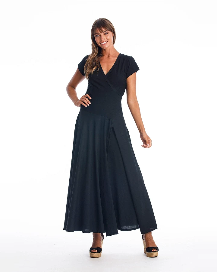 RAVENS VIEW IBIZA Damen vegan Kleid Veronika St Schwarz