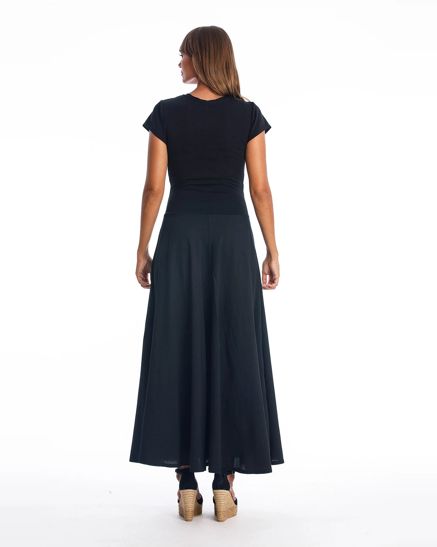 RAVENS VIEW IBIZA Damen vegan Kleid Veronika St Schwarz – Ansicht 2