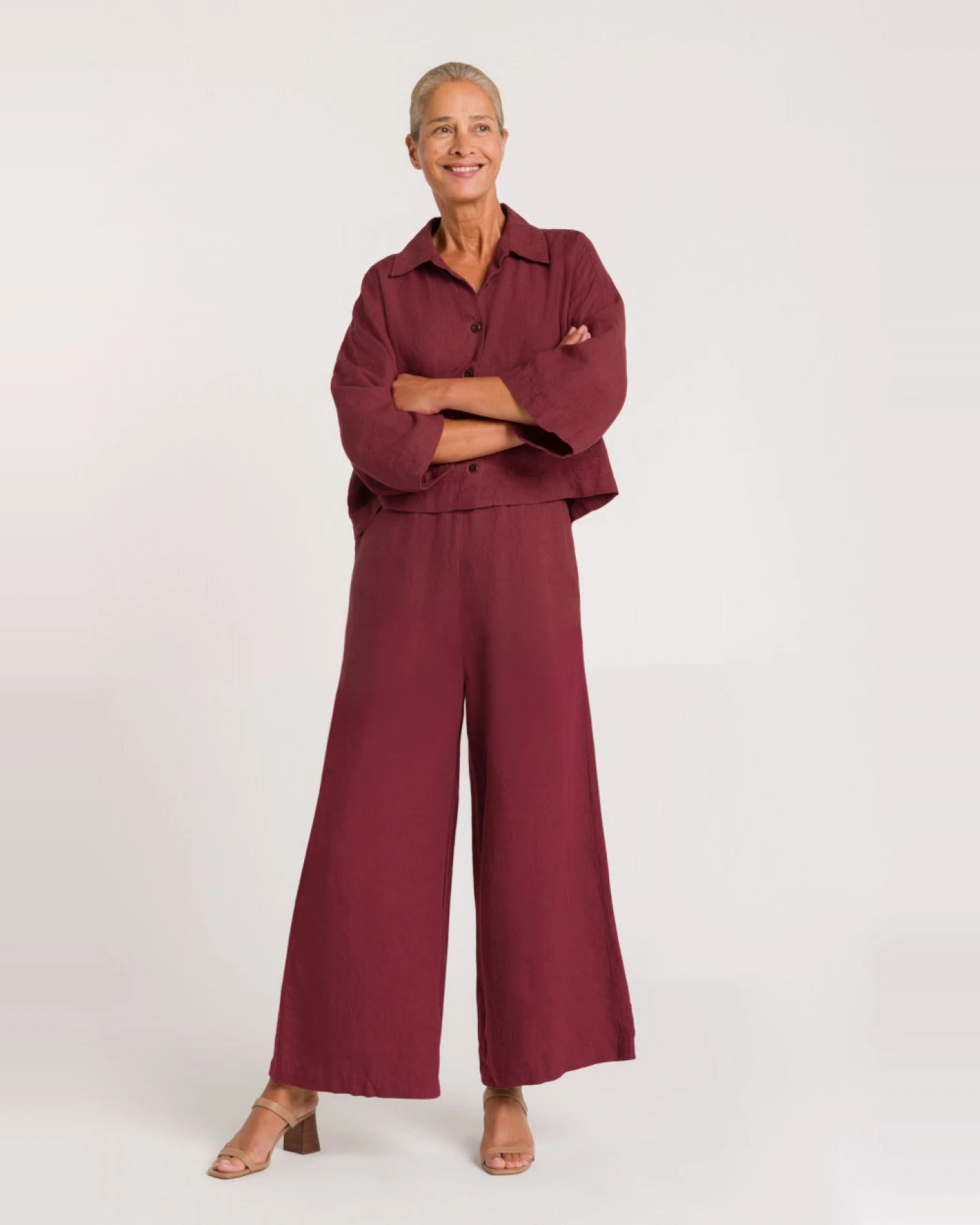 Kings of Indigo Damen vegan Shirt Wanda Ruby Wine – Ansicht 2