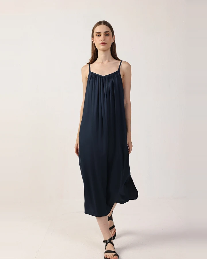 Neu Nomads Damen vegan Kleid Adele Schwarz