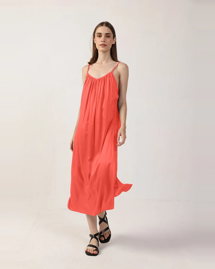 Neu Nomads Damen vegan Kleid Adele Melone