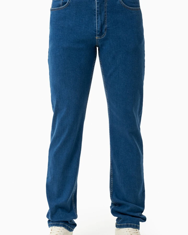 ORGANICATION Herren vegan Jeans Medium Blau