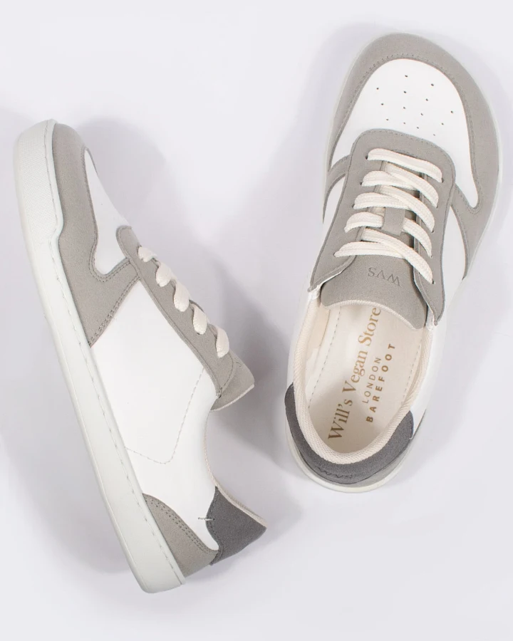 Will's Vegan Store Damen vegan Sneaker Damen Barefoot Weiß & Grau