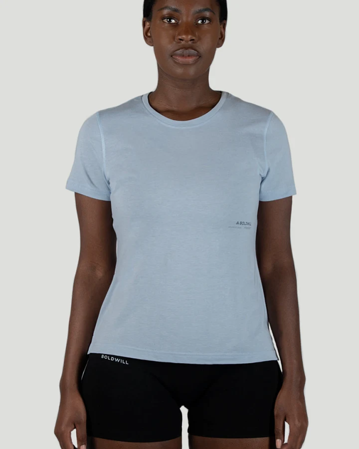 Boldwill Damen vegan T-Shirt Arktisblau