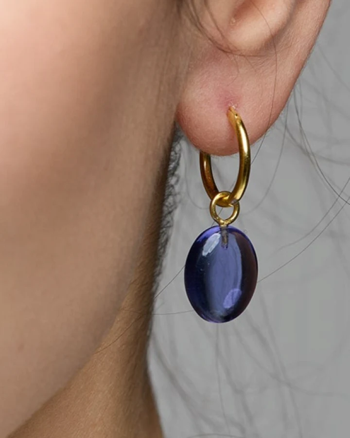 Amadeus Damen vegan Ohrringe Eden Gold & Amethyst