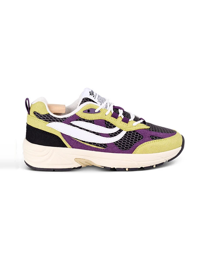 Genesis Damen vegan Sneaker G-Eco '99 Limette/Violett