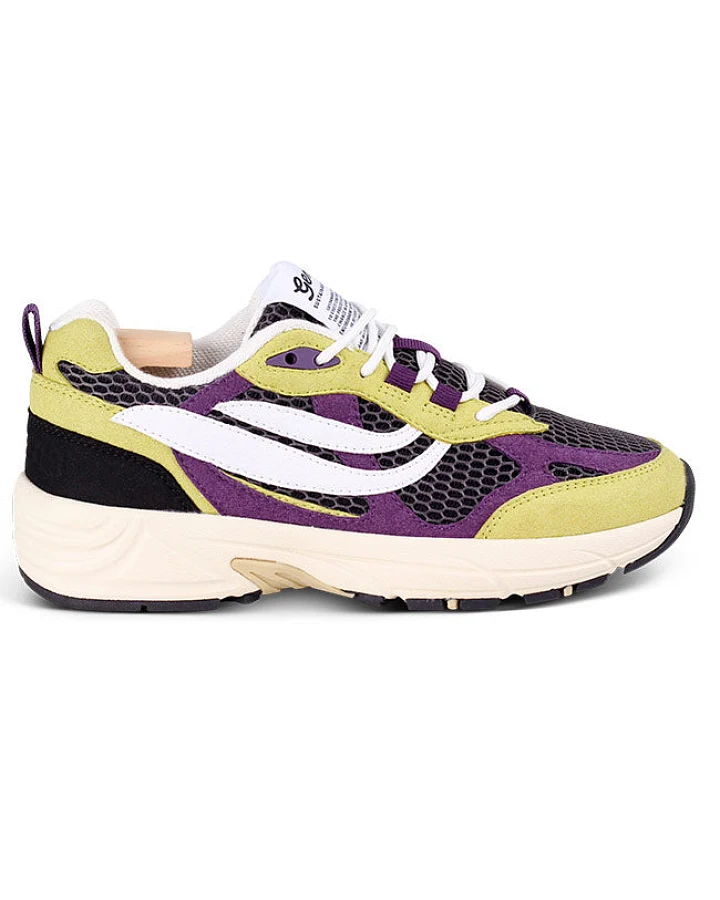 Genesis Damen vegan Sneaker G-Eco '99 Limette/Violett