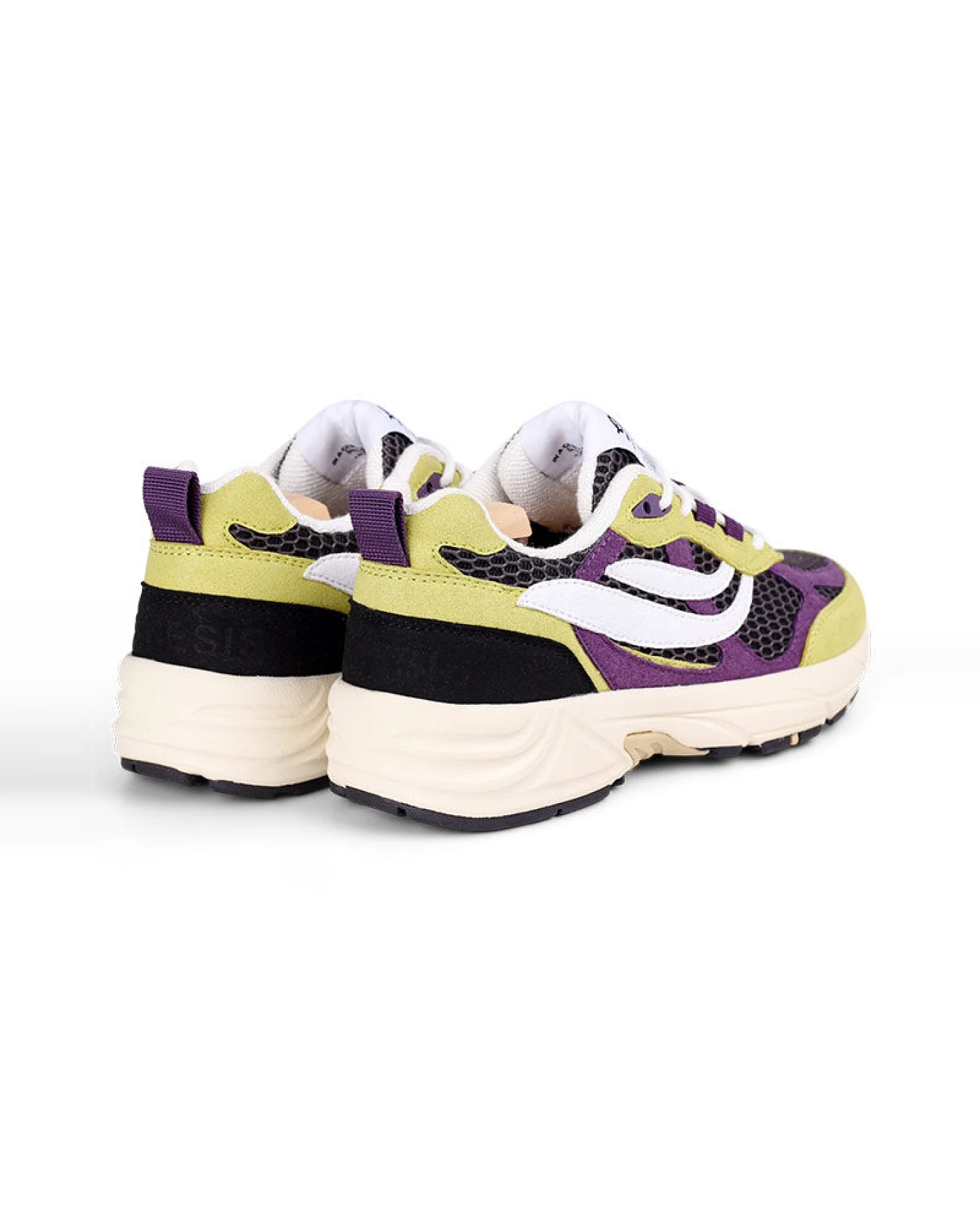 Genesis Damen vegan Sneaker G-Eco '99 Limette/Violett – Ansicht 2
