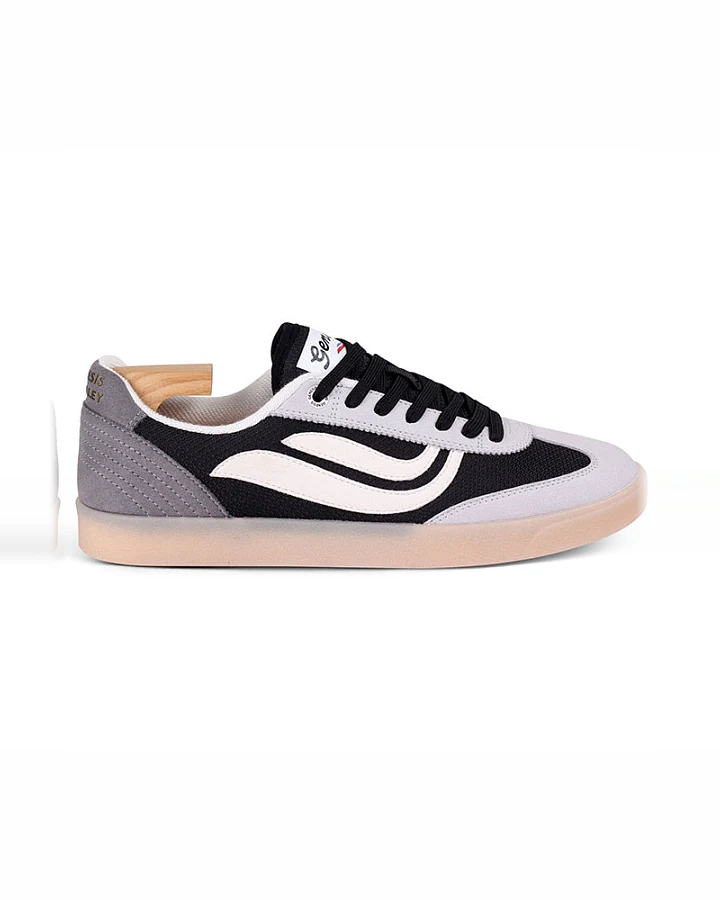 Genesis Damen vegan Sneaker G-Volley Grau/Dunkelgrau/Schwarz