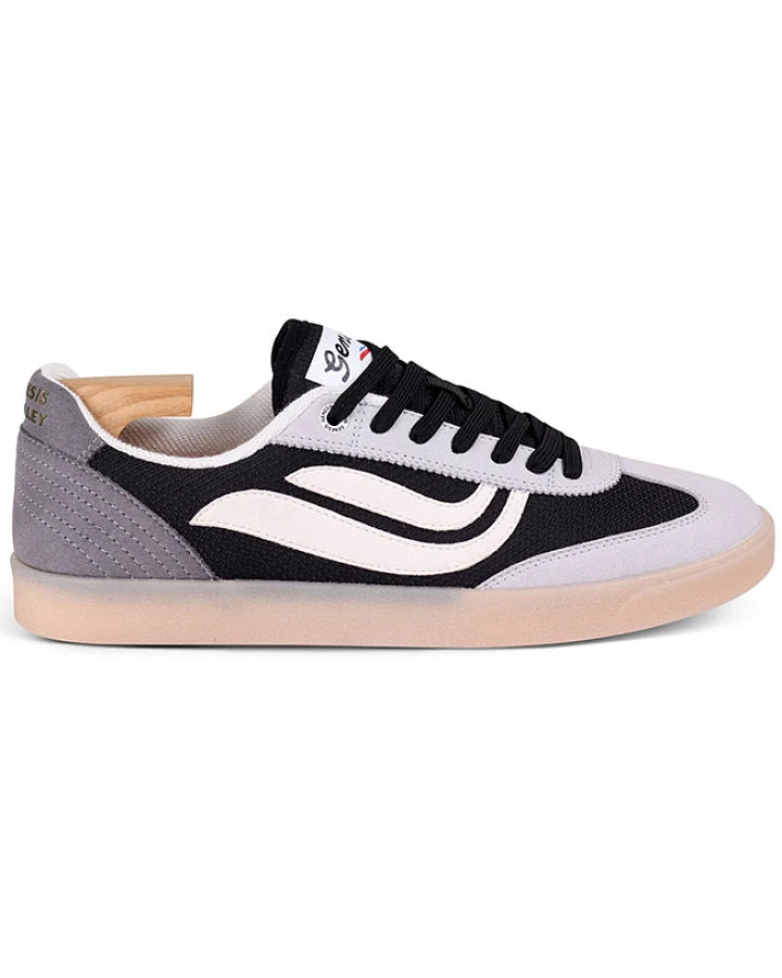Genesis Damen vegan Sneaker G-Volley Grau/Dunkelgrau/Schwarz