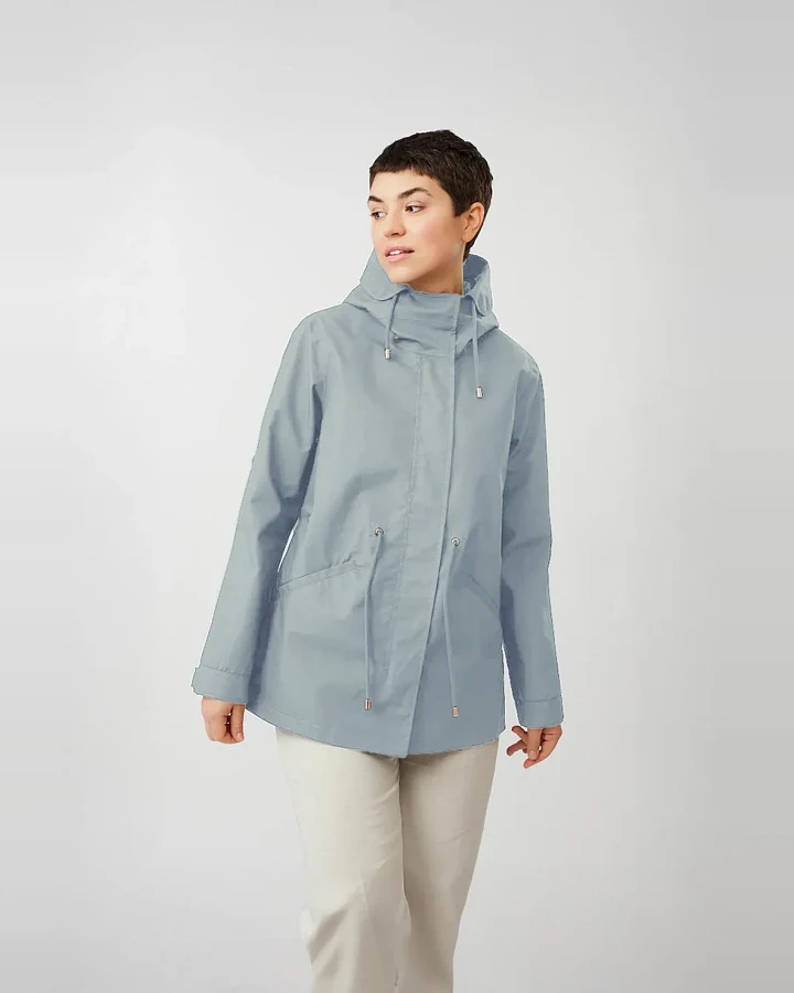 LangerChen Damen vegan Parka Transitional Lismore Short Marlin Blue