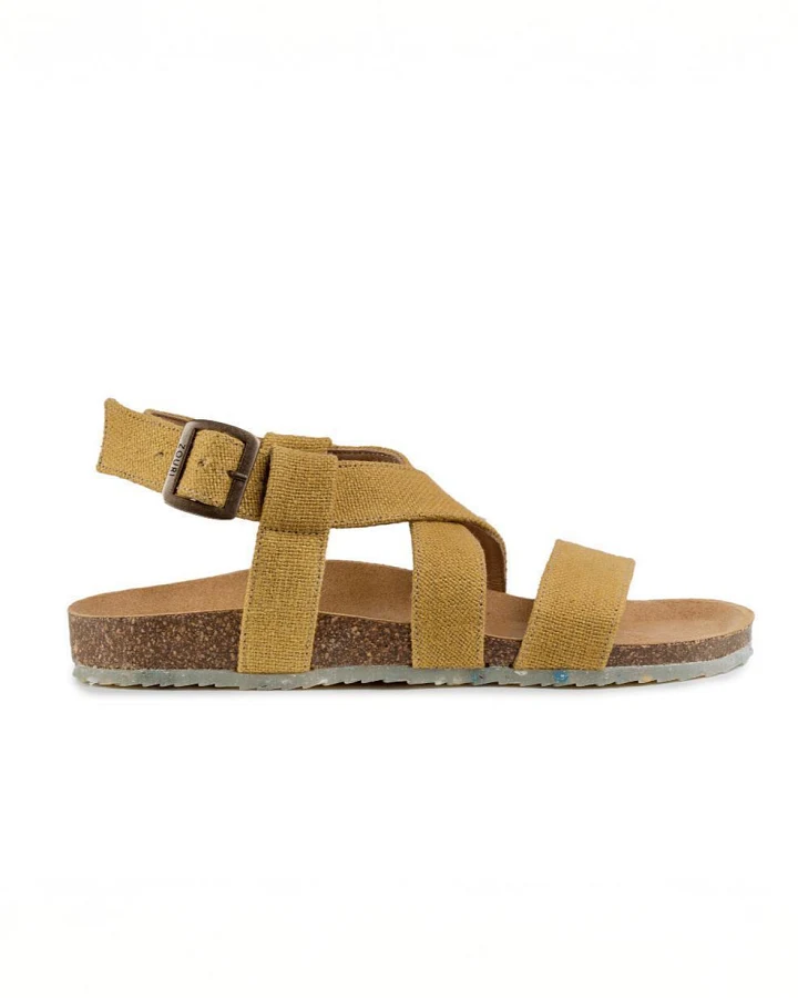 Zouri Damen vegan Sandalen Sand Sun Hellbraun