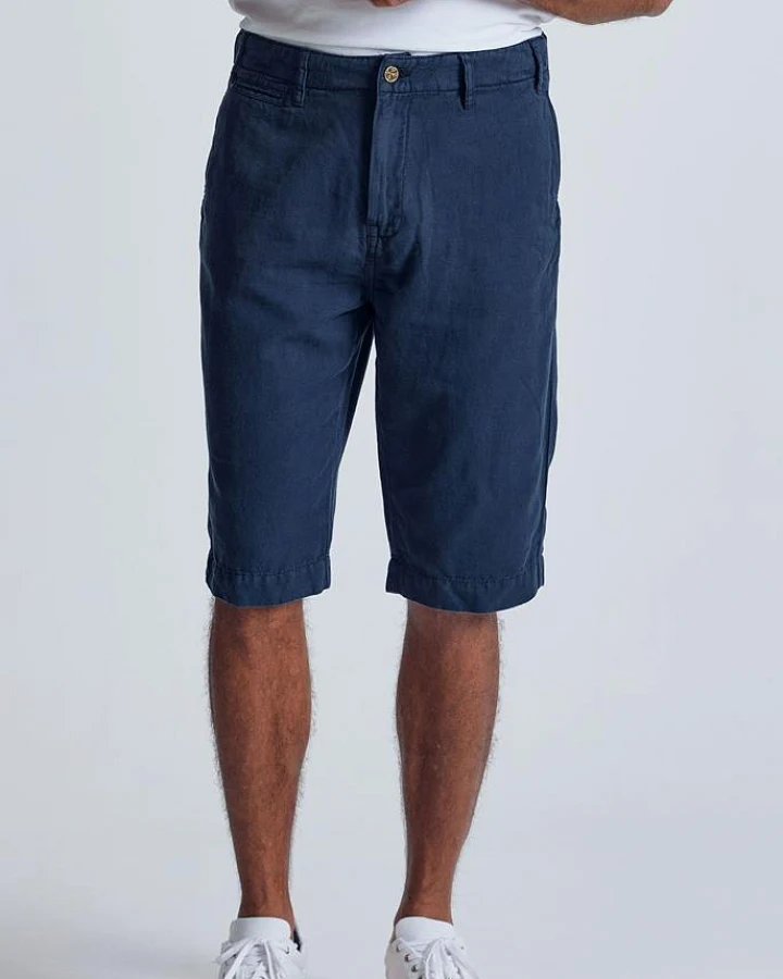 Flax and Loom Herren vegan Shorts Chino Bird Navy