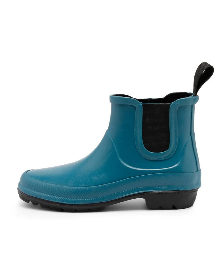 Grand Step Shoes Damen vegan Regenstiefel Vickie Petrol