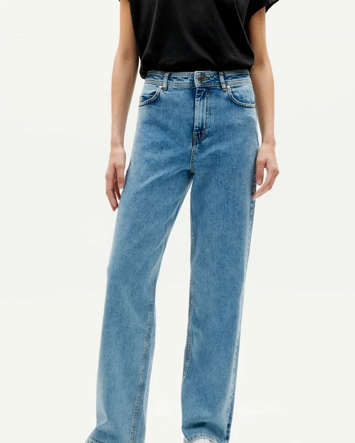 Thinking MU Damen vegan Jeans Theresa Light Denim