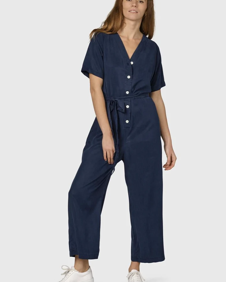 Klitmøller Damen vegan Jumpsuit Marna Ozeanblau