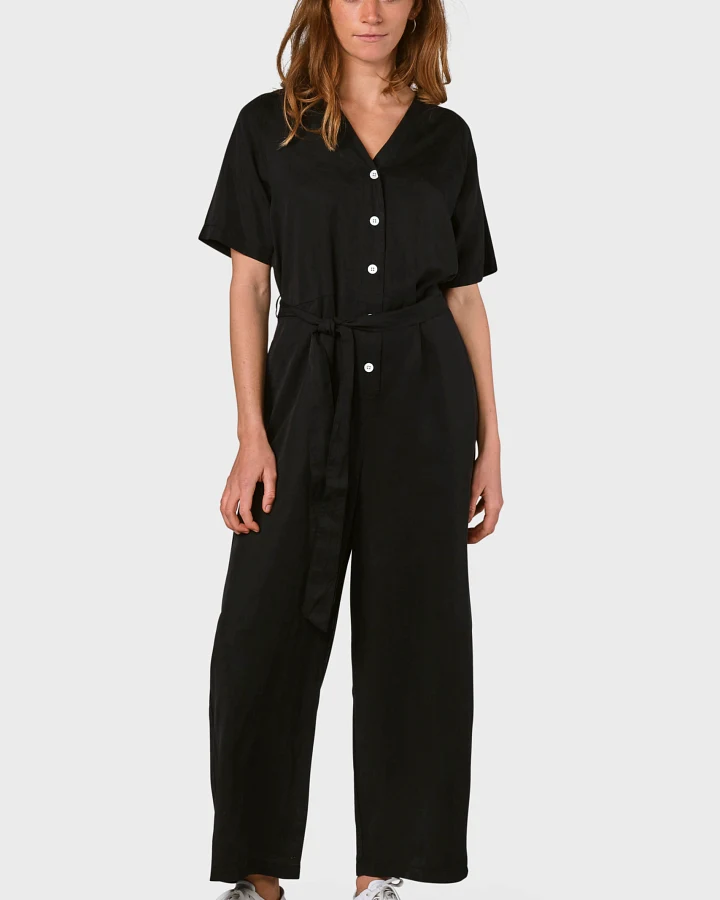 Klitmøller Damen vegan Jumpsuit Marna Schwarz