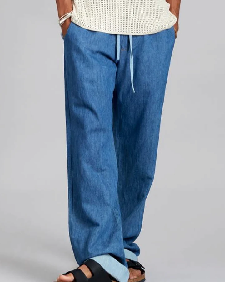 KOMODO Herren vegan Hose Joshua Mid Wash Blau