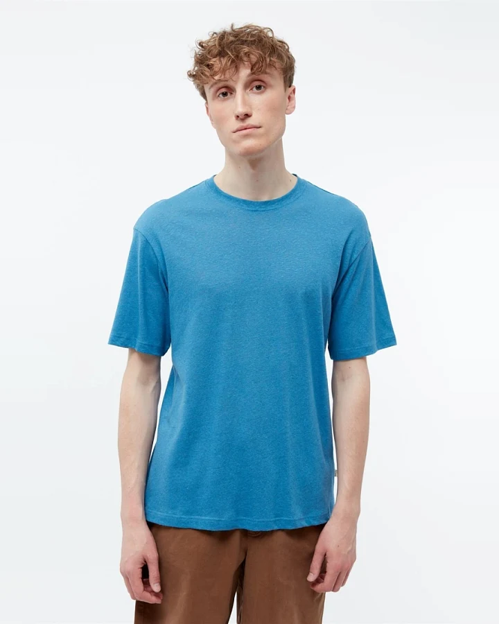 Givn Herren vegan T-Shirt Lasse Gentle Blue