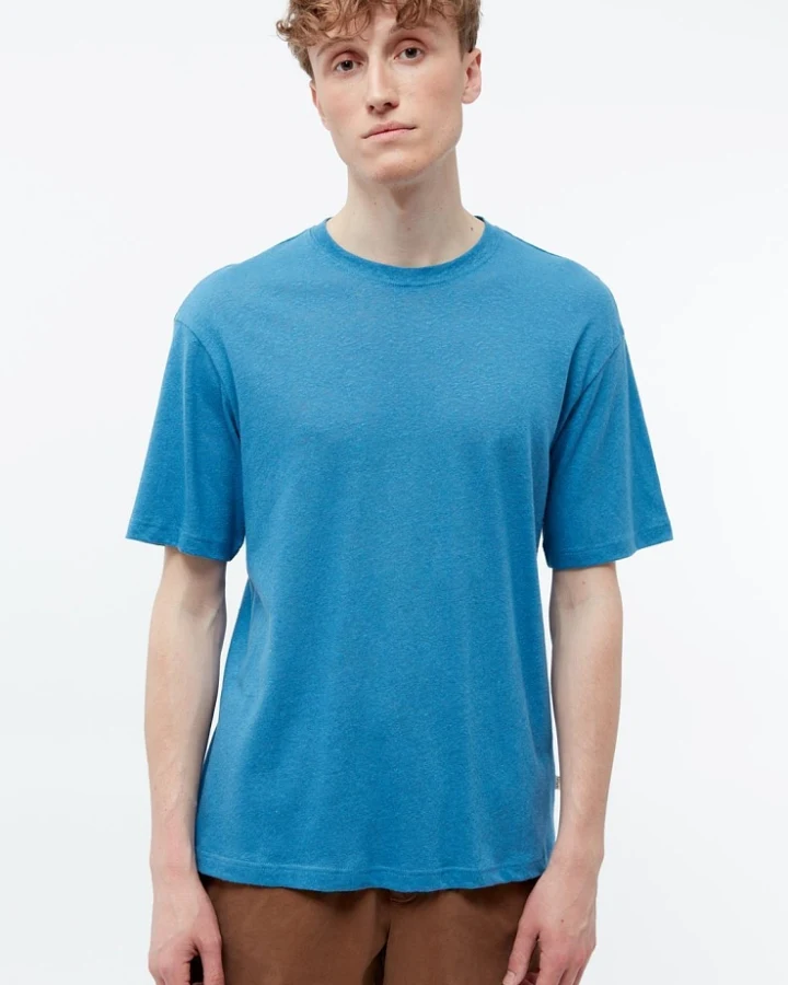 Givn Herren vegan T-Shirt Lasse Gentle Blue